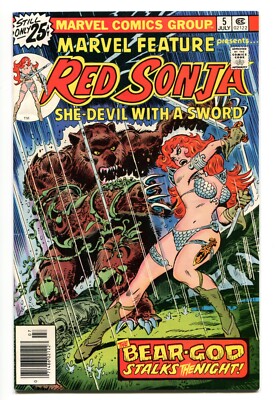 MARVEL FEATURE Red Sonja, Issue #5, (Marvel 1975), FN