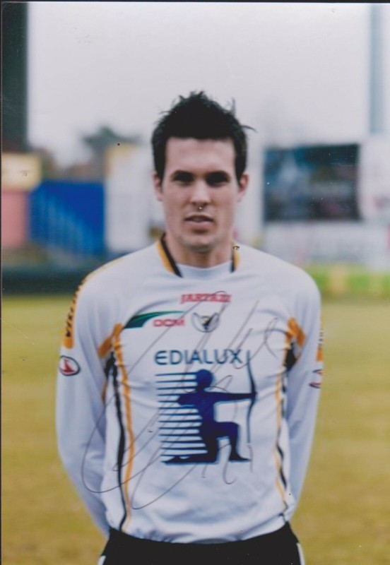 Football  Photo Jeremy  Perbet Club Belge  Signature Originale