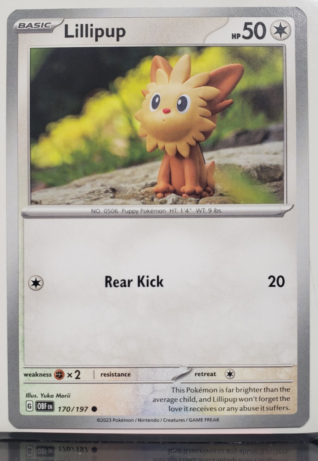 Lillipup 170/197 NM / M - Yuka Morii Clay Art - Obsidian Lillipup 170/197 NM / M - Yuka Morii Clay Art - Obsidian