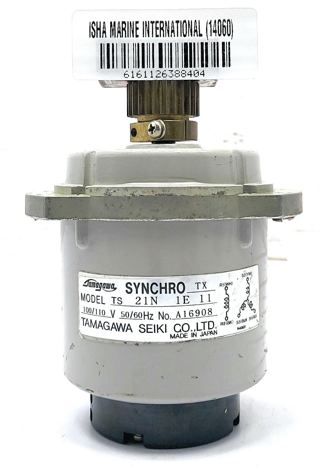 Tamagawa Seiki Co. Ltd. Synchro Motor 100/100V 50/60Hz TS Tamagawa Seiki Co. Ltd. Synchro Motor 100/100V 50/60Hz TS