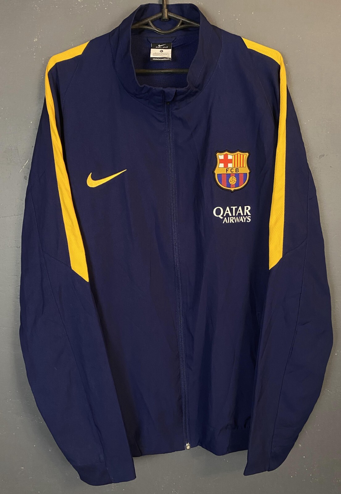 正規品　Nike FC Barcelona 3XL ブラックジャージ 2007-08 Nike Barcelona Football FCB Full Zip Tracksuit