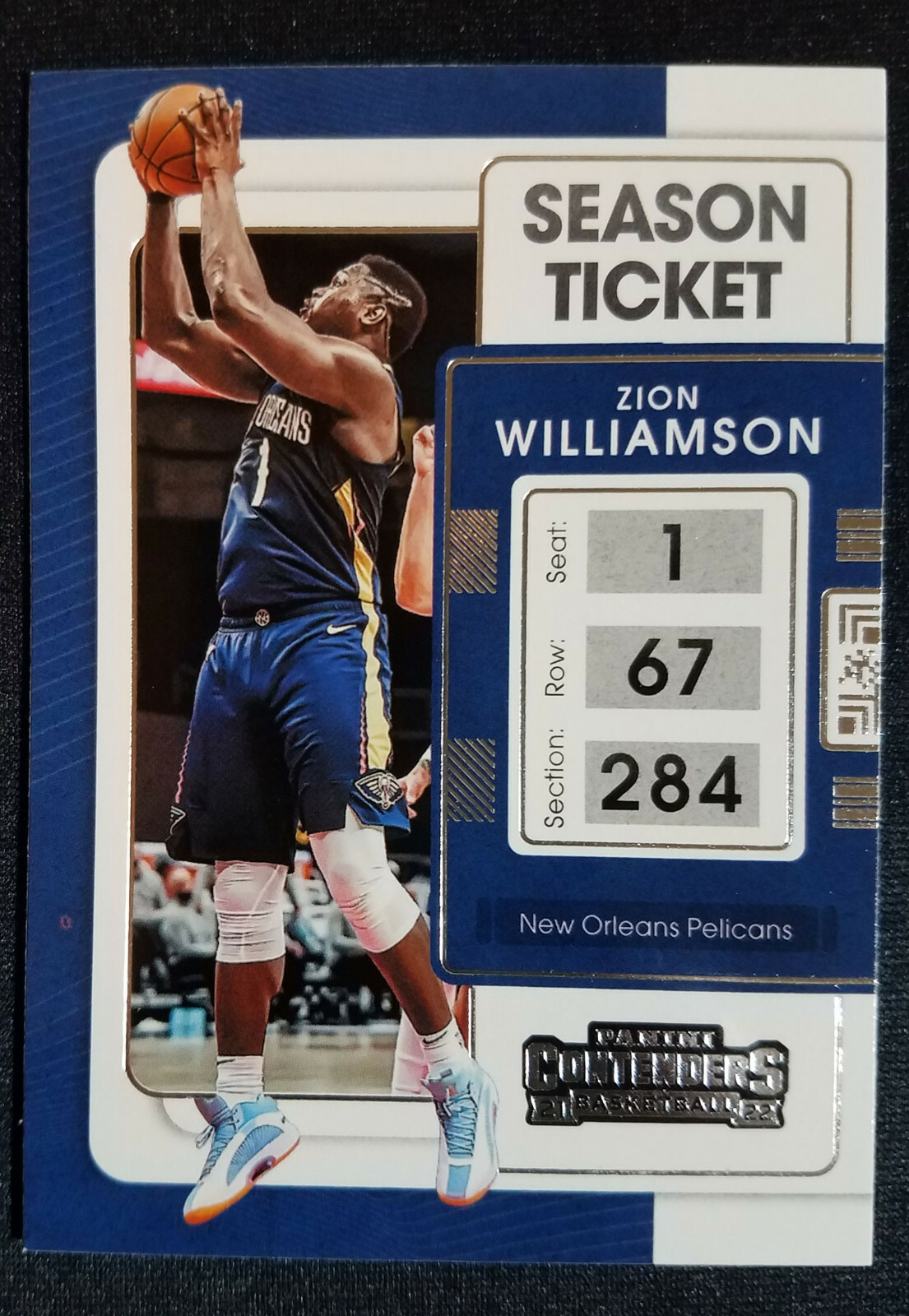 PANINI opulence ZION WILLIAMSON RCナイキパッチ ZION WILLIAMSON 2019 PANINI PRIZM #248 BALL ONE HAND