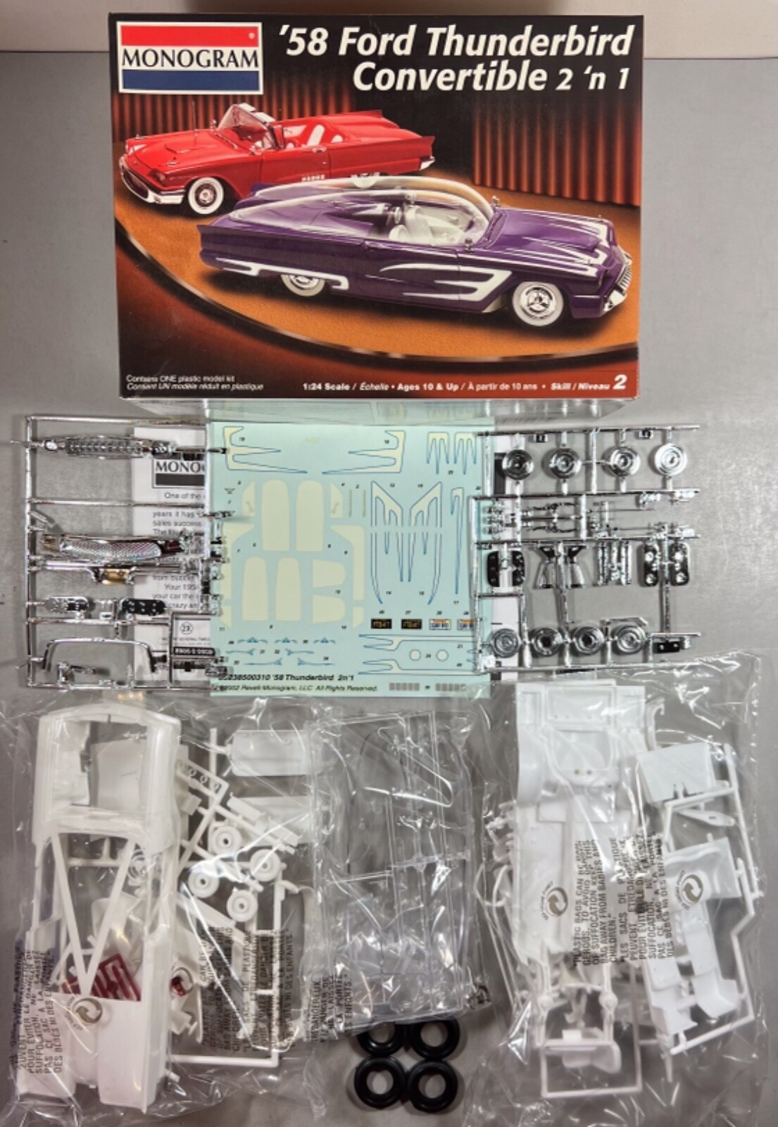 希少！激レア！当時物！Monogram '58 THUNDERBIRD MONOGRAM 1958 FORD THUNDERBIRD CV 85-2385 (SP-2002) | eBay