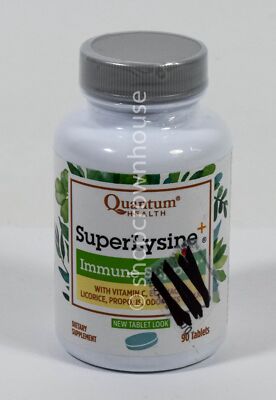 Quantum Health SUPER LYSINE + Immune Support 90 Tablets 01/2025