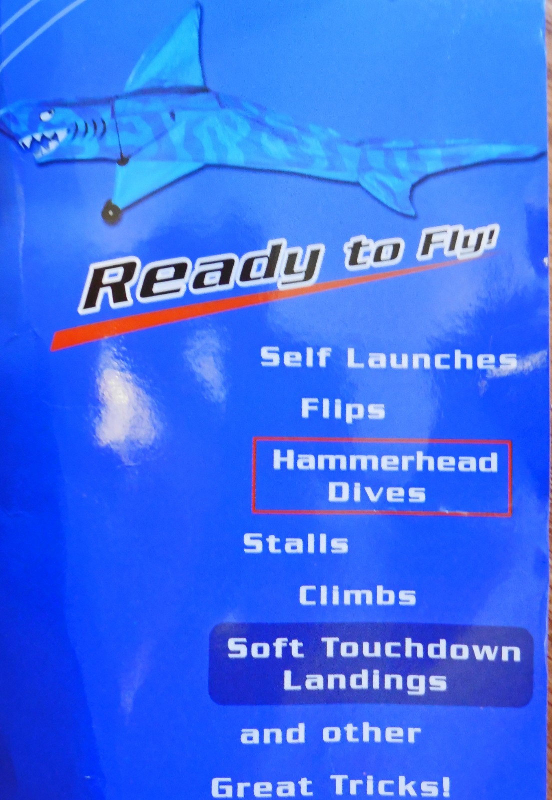 SHARK RAM AIR 5.0 3D 5' KITE Flips Dives Stalls Climbs NEW