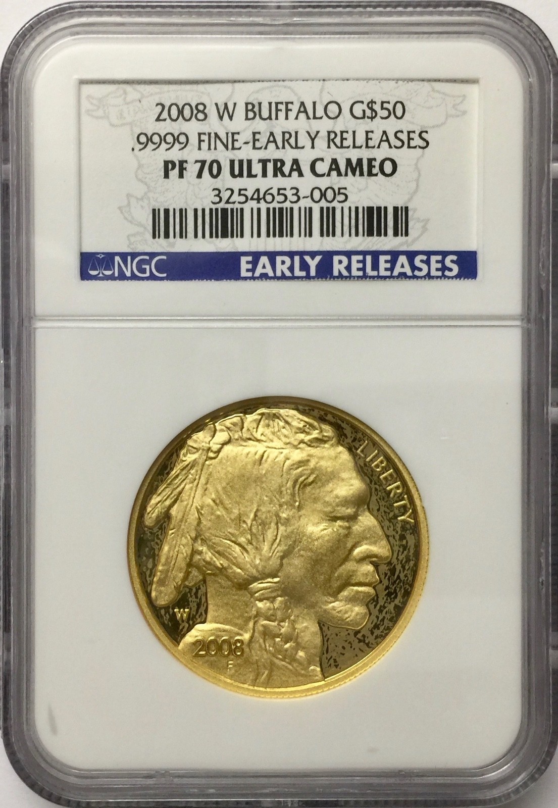 2008-W 4-Coin Proof Gold Buffalo Set PF-70 NGC ER