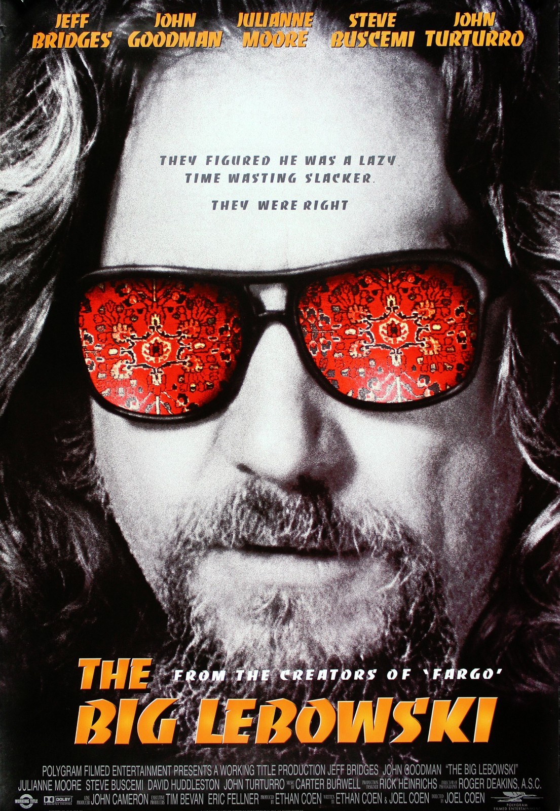 The Big Lebowski Jeff Bridges Classic Film Poster Verschiedene Grossen Ebay