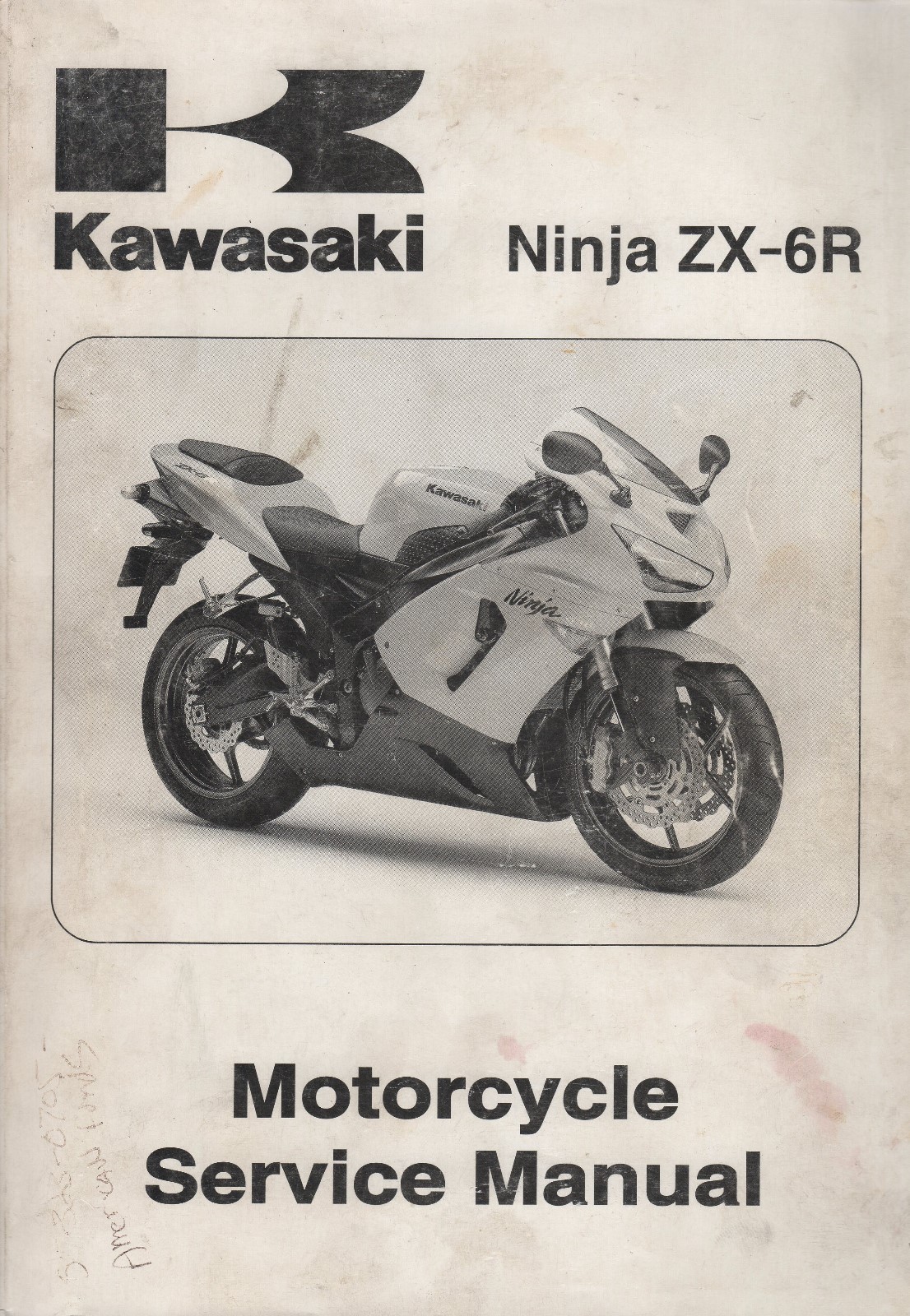 2005 KAWASAKI MOTORCYCLE NINJA ZX-6R SERVICE MANUAL 99924