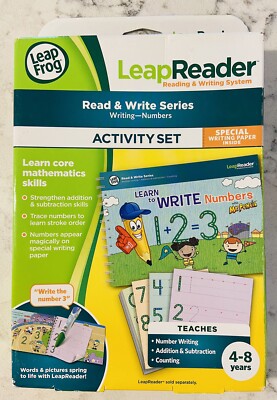 NEW & SEALED ~ LEAP FROG LEAP READER * READ & WRITE SERIES * WRITING NUMBERS SET