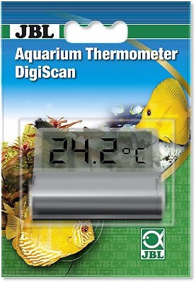 JBL Aquarium Thermometer DigiScan Digitales Aquarienscheiben Klebethermometer