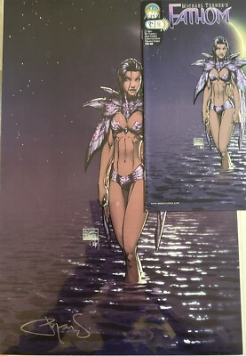 MICHAEL TURNERS'S FATHOM VOL 2 #0a and 11X17 PRINT SET