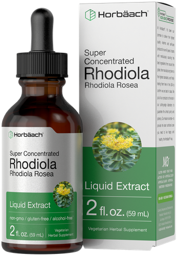 Жидкий экстракт родиолы розовой | 2 жидких унции | безалкогольный, вегетарианский / от Horbaach