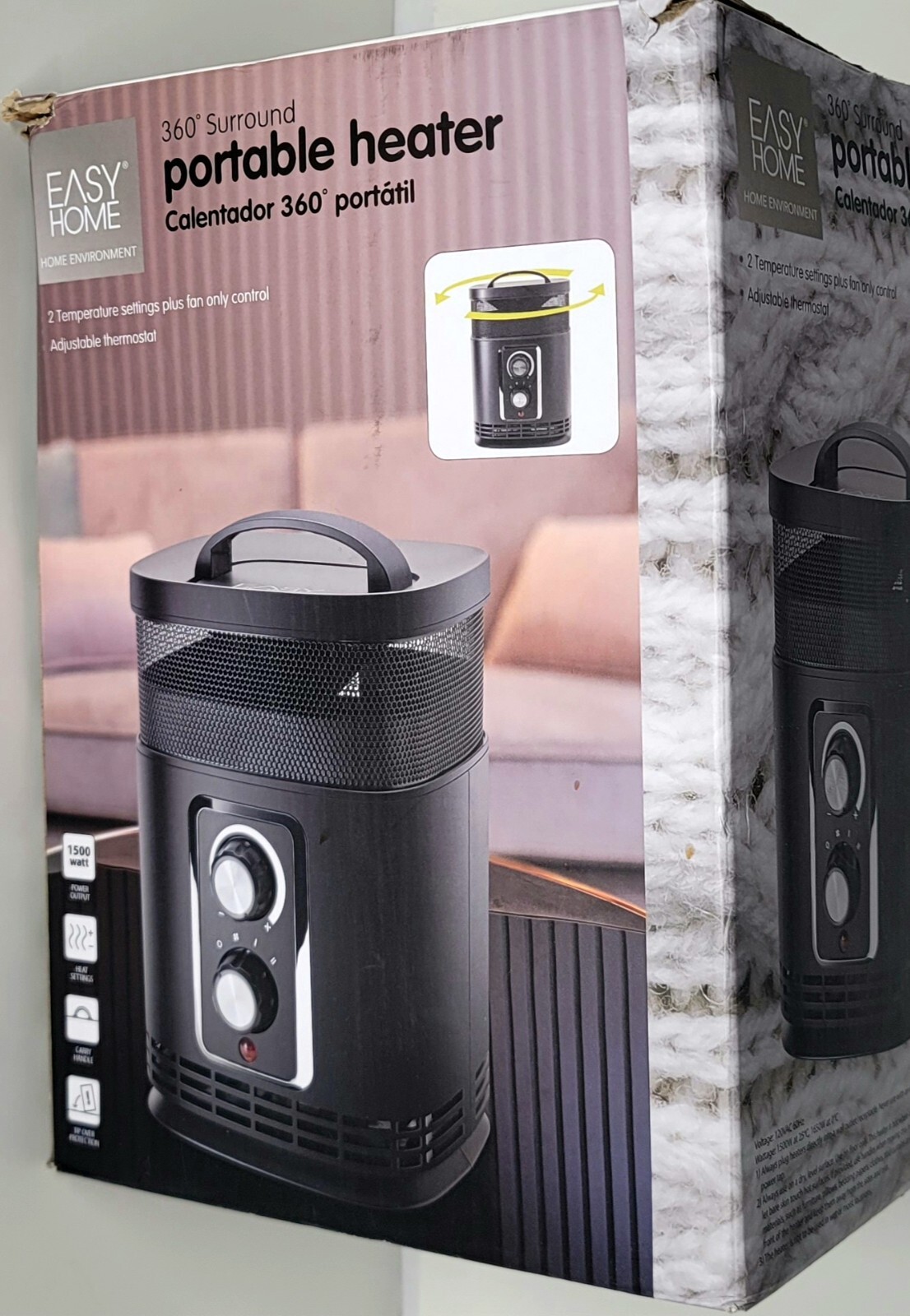 Easy Home 360 Surround Portable Heater | eBay