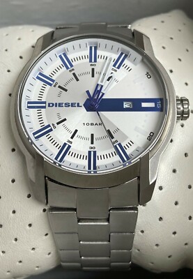 diesel dz1852 dial silver watch 386712303174