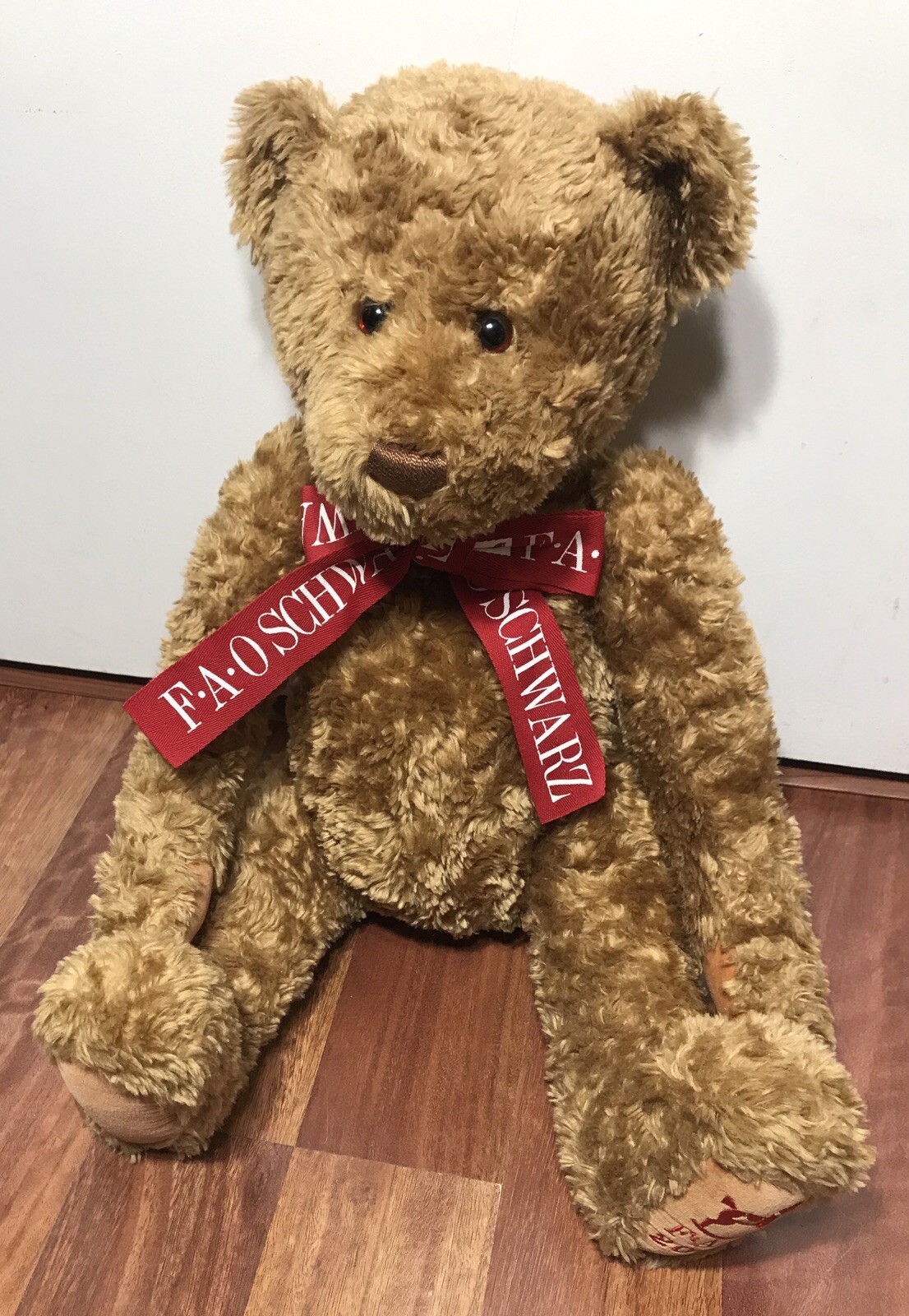  Teddy Bear 2001 コレクション FAO Schwarz 2001 Large Teddy Bear Jointed 24