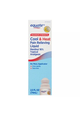 Equate Max Strength Cool & Heat- Joint Pain Relief-2.5 fl. oz - EXP 01/27