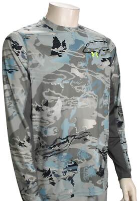 

Футболка Under Armour Iso-Chill Shorebreak Camo LS — темно-серый/черный — новинка