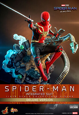 MCU Hot Toys MMS624 - Spider-Man Integrated Suit Deluxe Ver. Sixth Scale Figure