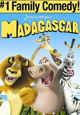 Madagascar (DVD, 2005, Widescreen) and Penguins Christmas Caper