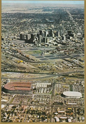 Denver Broncos Mile High Stadium & McNichols Sports Arena Postcard - Gold Border