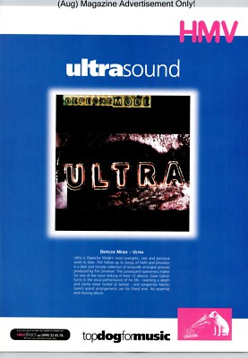 Depeche Mode Ultra Album Top Dog For Music Promo 1997 Full Page Print Ad