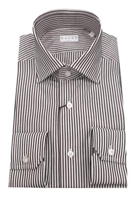 NWT  XACUS   MEN'S CLASSIC SHIRT 11232 536ML088  BROWN