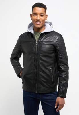 MUSTANG MUSTANG LEDERJACKE HERREN FIGURBETONTE PASSFORM FIT LEATHER JACKE 100% LEDER