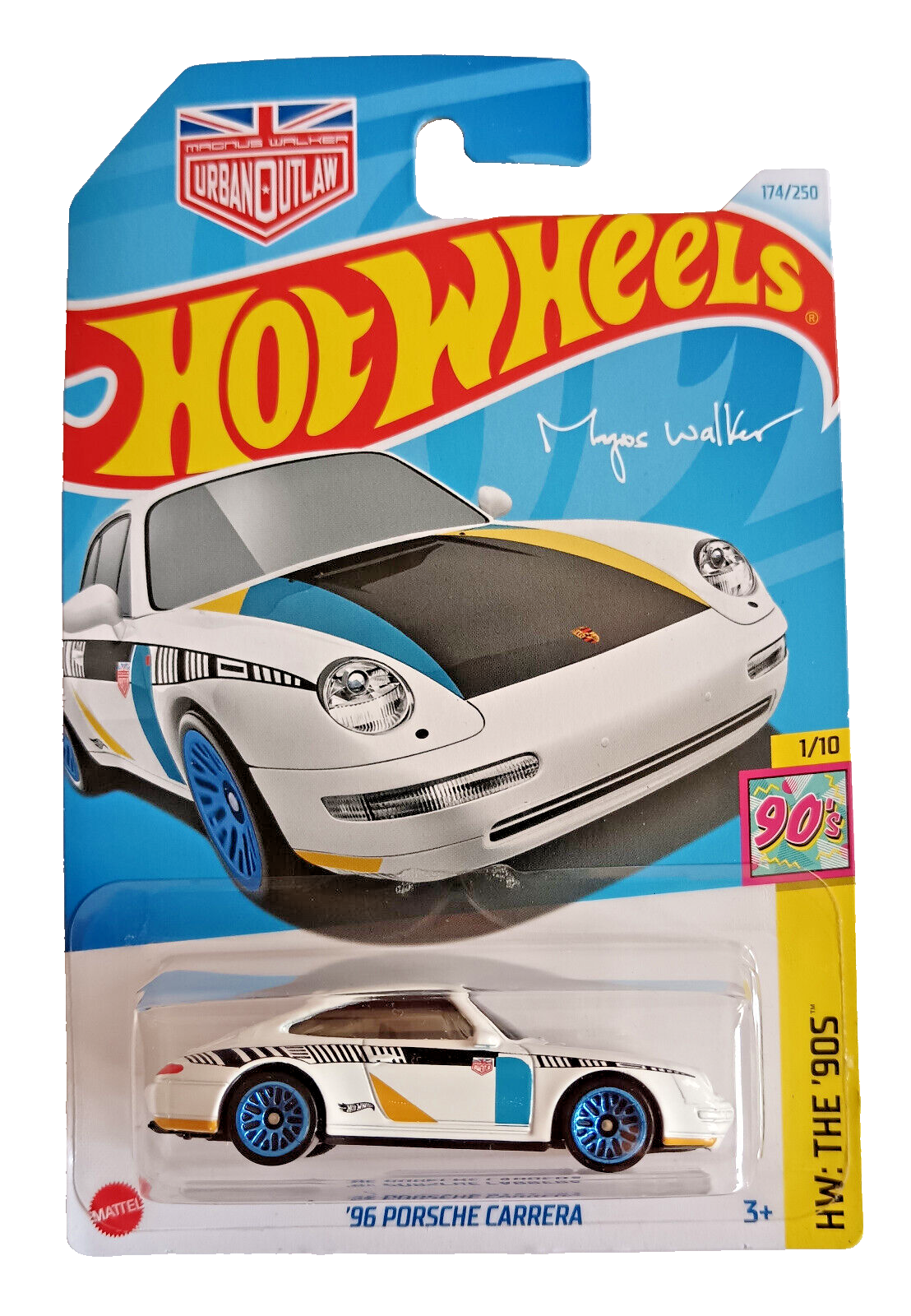 Hot Wheels 96 Porsche Carrera White #174 Mainline 2024 New