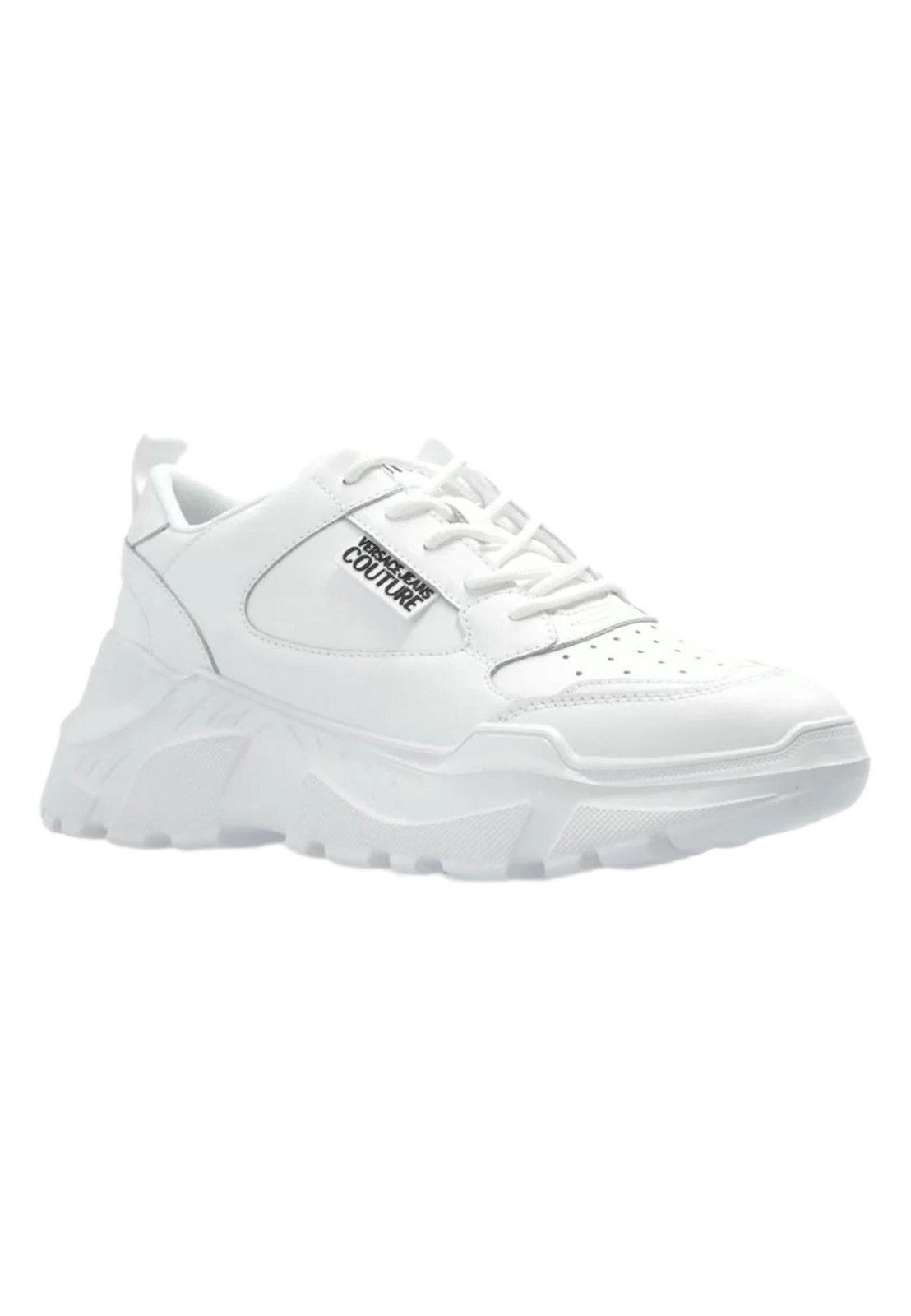 Pre-owned Versace Jeans Couture White Sneakers Speedtrack 77va3sc2 Zp307