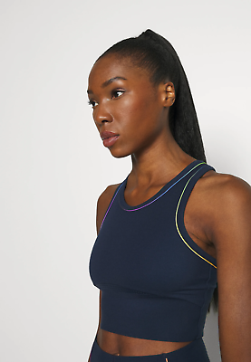 Navy workout top sale