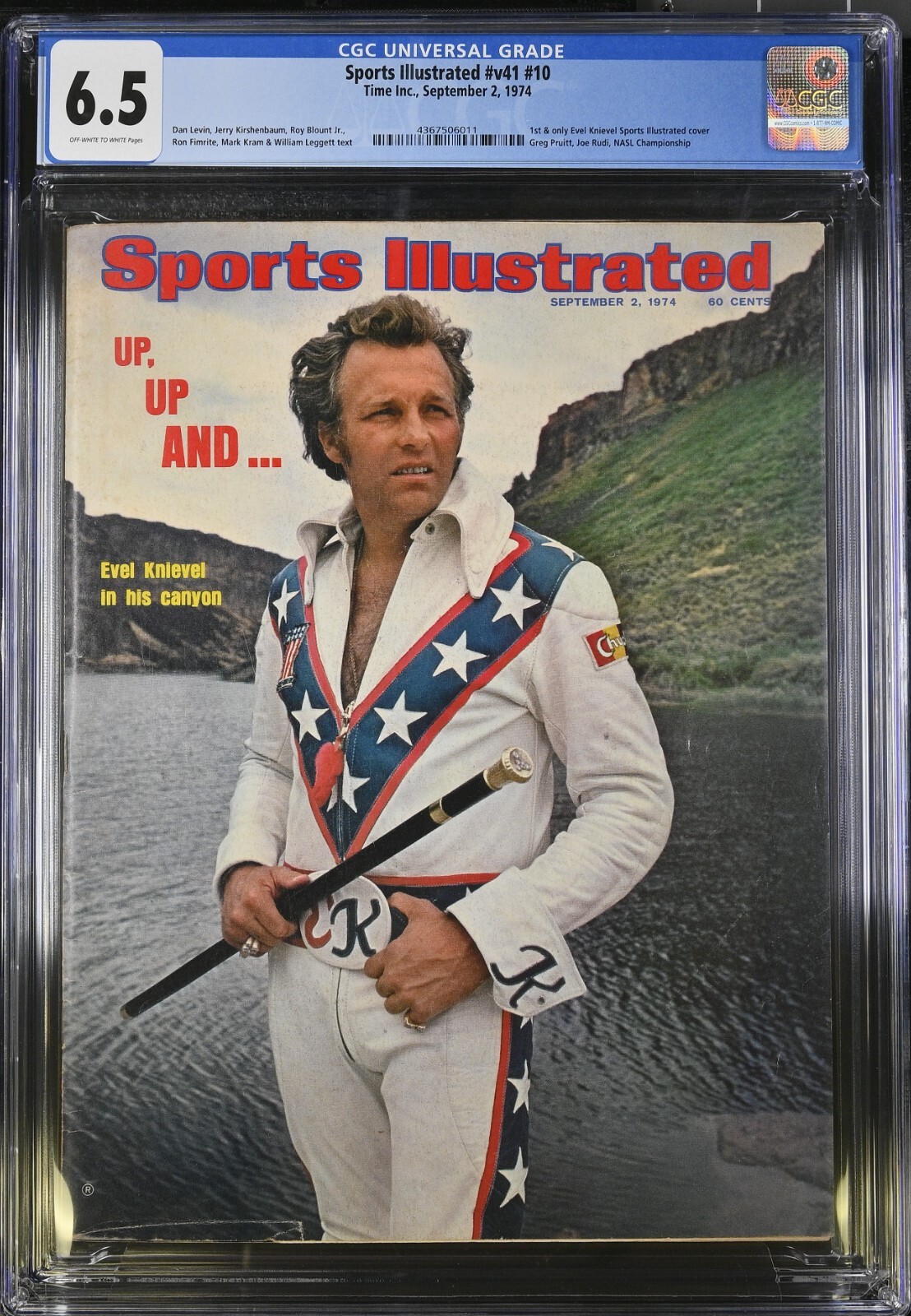 週刊SL NEWSSTAND! Evel Knievel 1st Sports Illustrated CGC 6.5 Sept