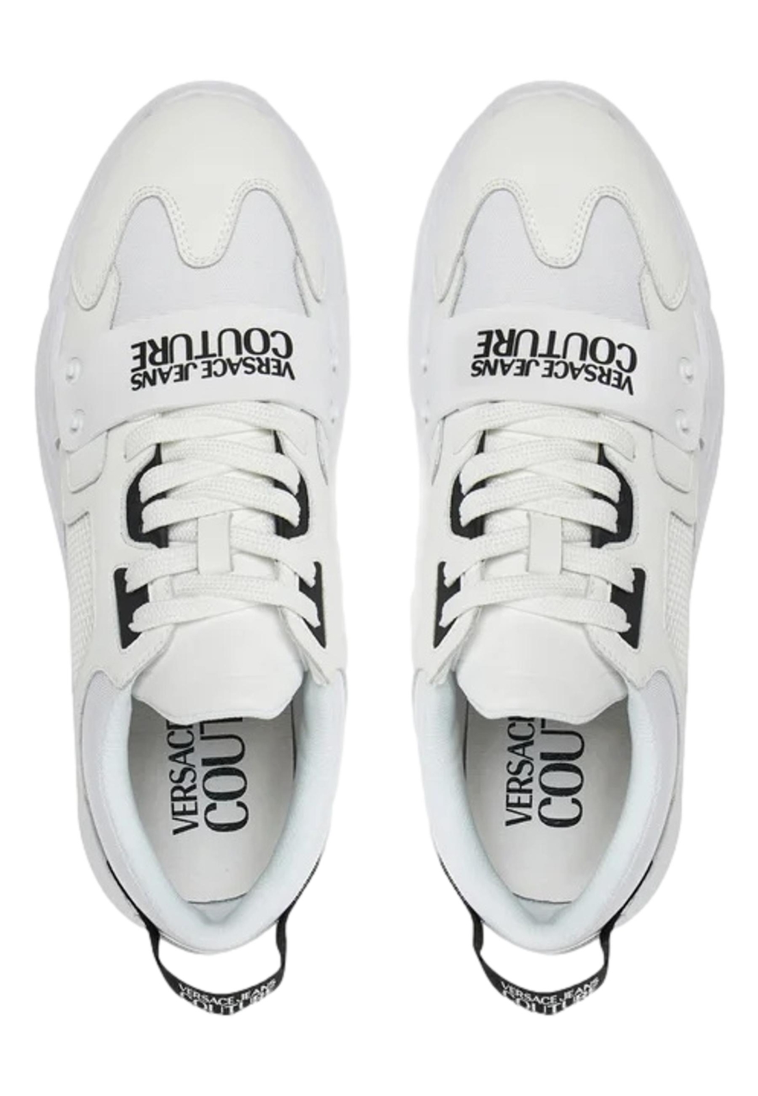 VERSACE JEANS COUTURE VERSACE JEANS COUTURE WHITE SNEAKERS SPEEDTRACK WHIT LOGO 77YA3SC4 ZP325