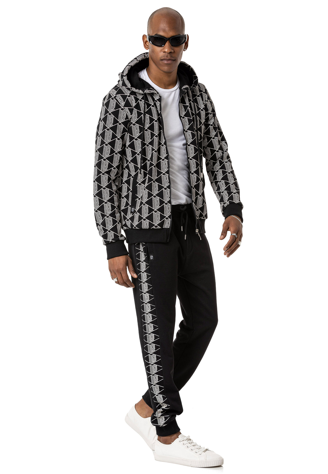 Tuta da uomo Set Giacca con cerniera Pantaloni sportivi Set