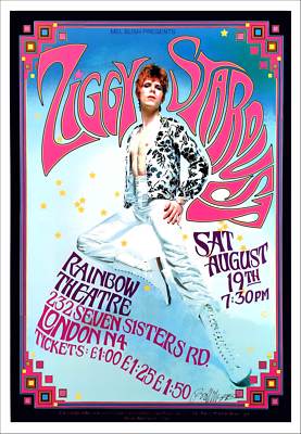 David Bowie ZIGGY STARDUST Poster Tribute to Historic 1972