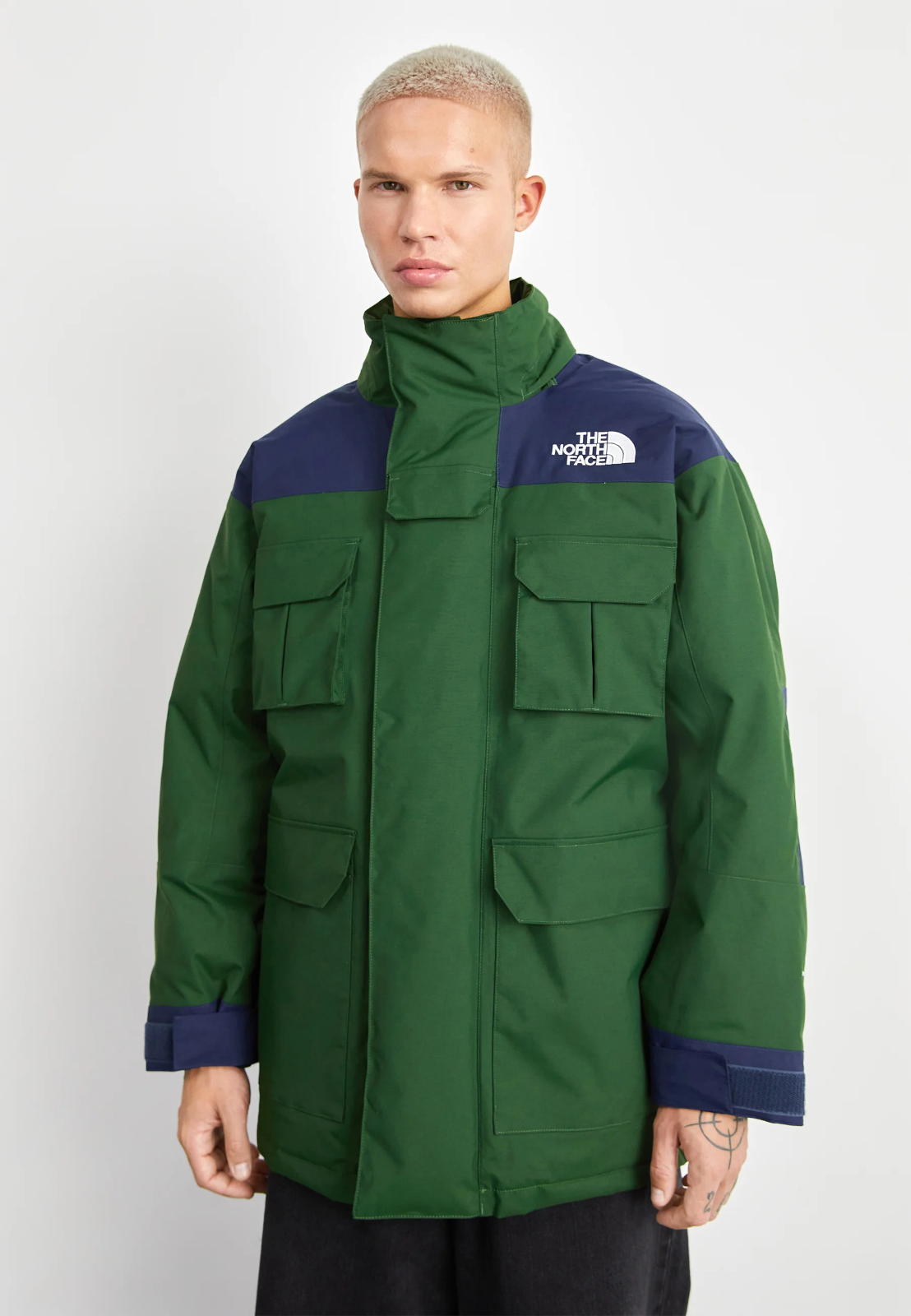 Pre-owned The North Face Men's Coldworks Insulated Parka L $500 In Pine Needle-summit Navy