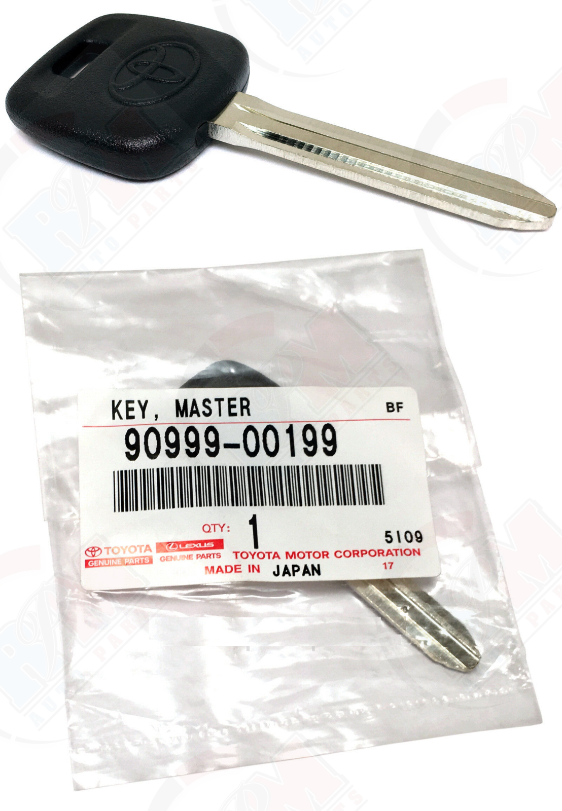 GENUINE OEM Master Key Blank Uncut Factory Spare 90999-00199