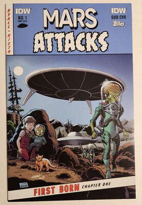 Mars Attacks: First Born #1 (2014, IDW) VF- EC Comics Homage Sub Variant