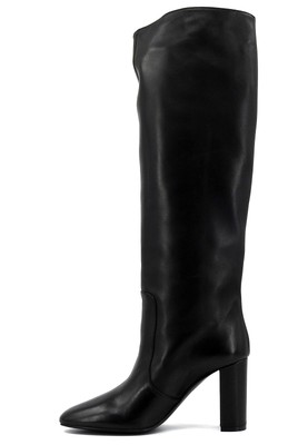 Pre-owned Via Roma 15 Soft Boot Heel Women Black 3434