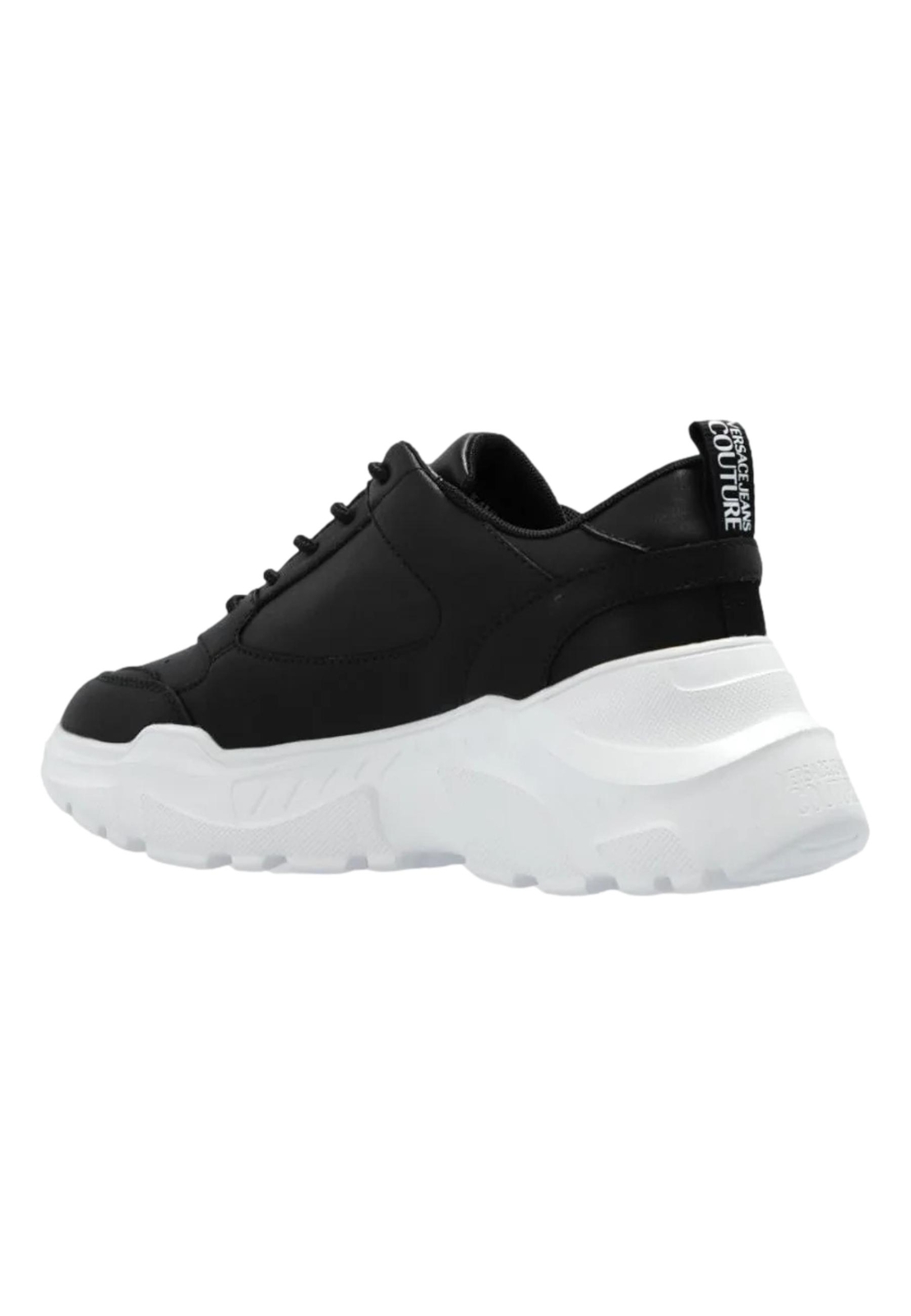 Pre-owned Versace Jeans Couture Black Sneakers Speedtrack 77va3sc2 Zp307