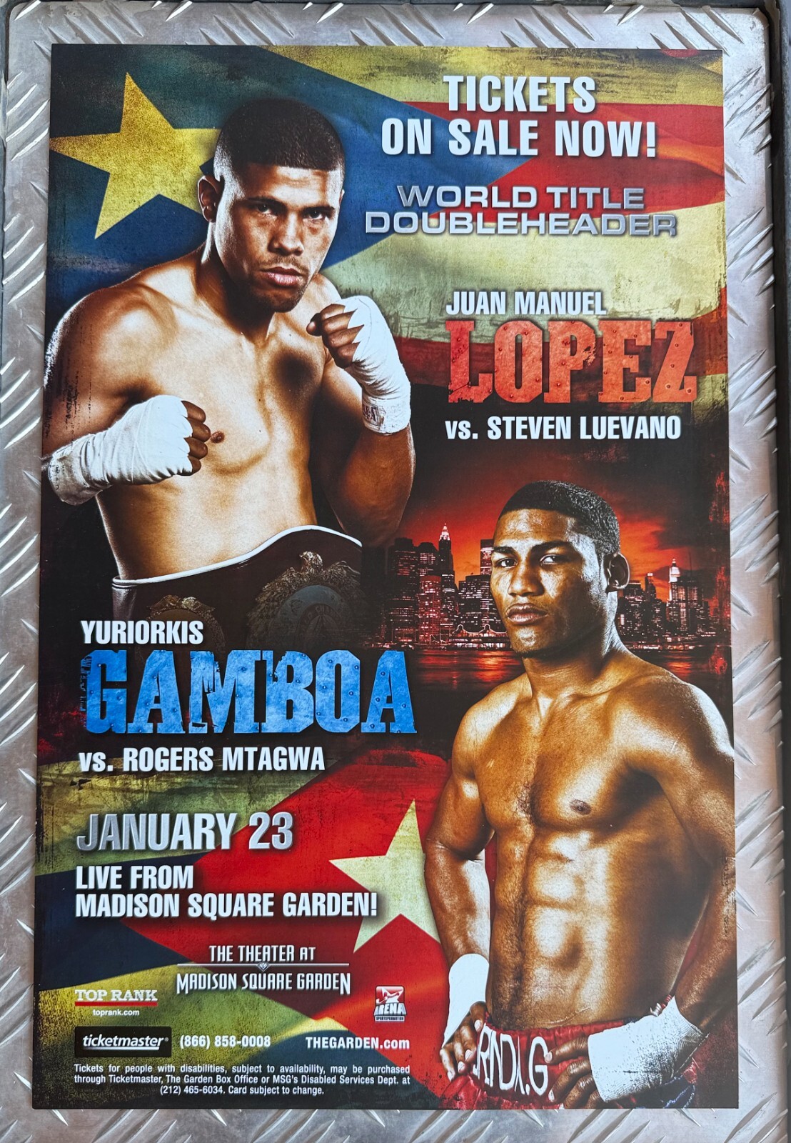 2010 TOP RANK Juan Manuel Lopez/GAMBOA vs Mtagwa/STEVEN