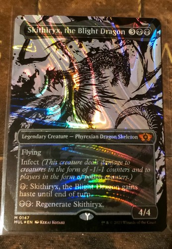 Skithiryx, the Blight Dragon (Halo Foil) Mythic MTG March of
