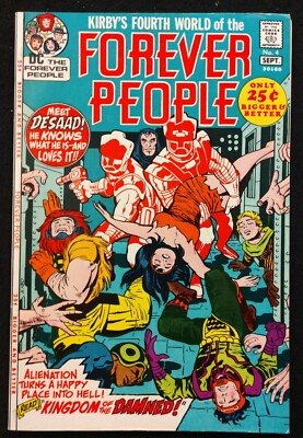 FOREVER PEOPLE #4 SWEET VF/VF+  1971 DARKSEID,THE JUSTIFIERS,DESAAD,GA SANDMAN!