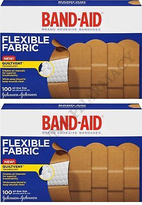 Band-Aid Bandages Flexible Fabric 1" x 3" 100 count ( 2 pack