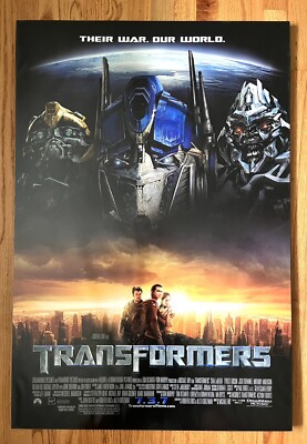 TRANSFORMERS  Original Theatrical Movie Poster 2007 Optimus Prime 27x40