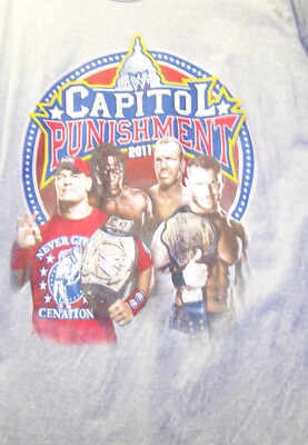 20T11  2011 Capitol Punishment  Original Vintage WWE  Tee Shirt  ***BONUS ***