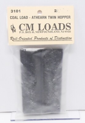 CM Loads 3101, Single Hump Coal Load for Athearn Twin Hopper, HO Scale