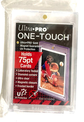 ULTRA PRO ONE-TOUCH 75PT CLEAR MAGNETIC TRADING CARD PROTECTOR 81910-UV NEW NIB