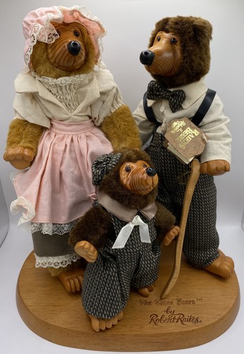 テディベア　Robert raikes bears 海外作家　レイクスベア 熊木彫りテディベアRobert raikes bears木製海外作家