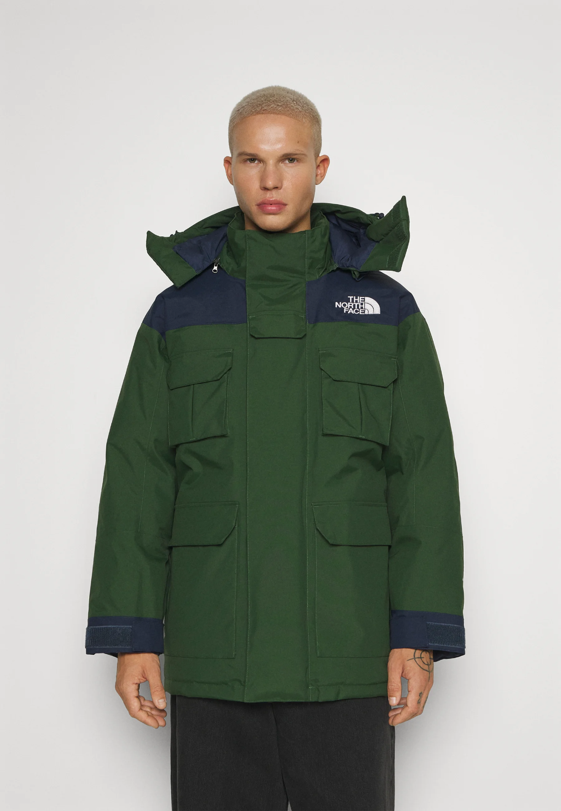Pre-owned The North Face Men's Coldworks Insulated Parka L $500 In Pine Needle-summit Navy