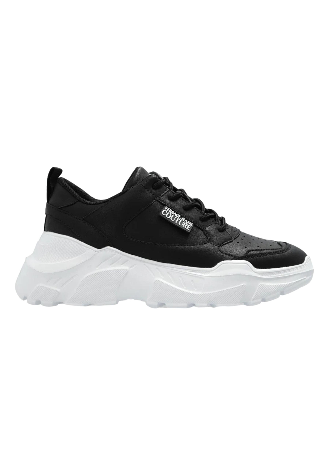 Pre-owned Versace Jeans Couture Black Sneakers Speedtrack 77va3sc2 Zp307
